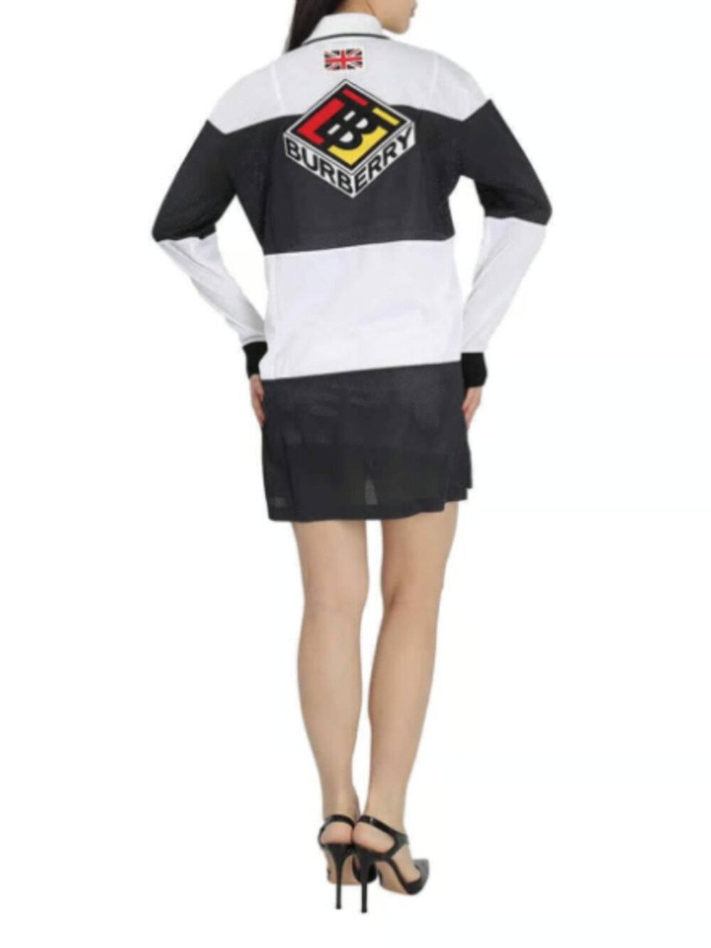 Authentic Burberry Riccardo Tisci Mesh Colorblock Polo Dress/Shirt - Picture 6 of 8
